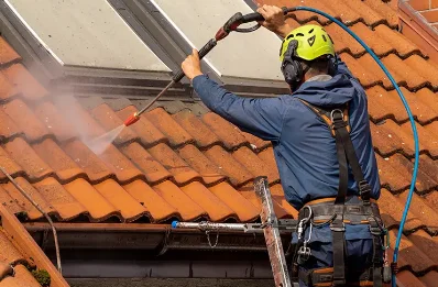 Démoussage et hydrofuge de toiture à Sahurs
